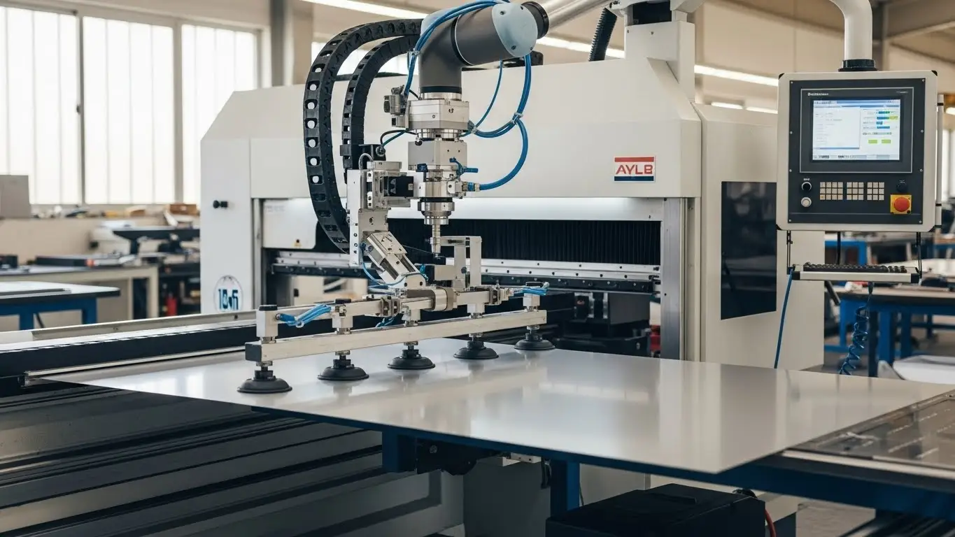 Piegatore di pannelli con ventosa CNC di alimentazione