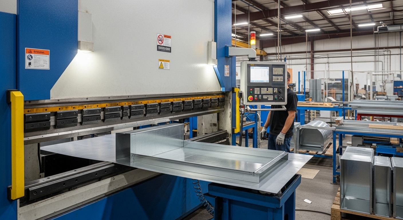 Freno a pressa CNC per la produzione HVAC