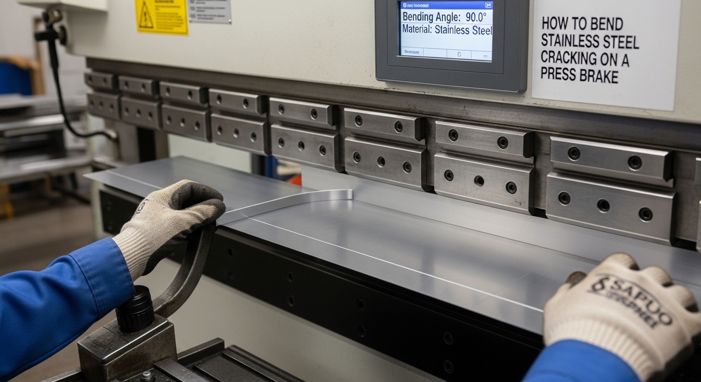Come piegare l'acciaio inox senza creparsi su un freno a pressione